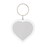 Přívěšek na klíče na zakázku srdce PrintFob Love průhledná