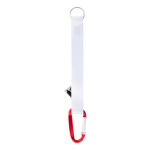 Přívěšek na klíče na zakázku s karabinou Subiner RPET červená