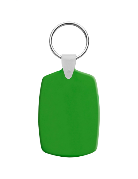 Přívěšek na klíče plastový obdélníkový Slice modrá