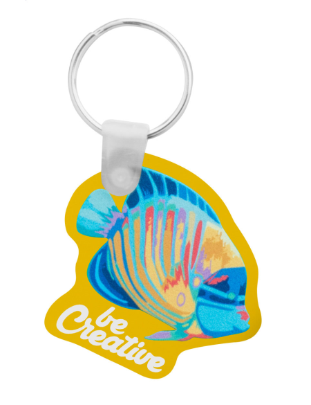 Přívěšek na klíče akrylátový CreaFob žlutá