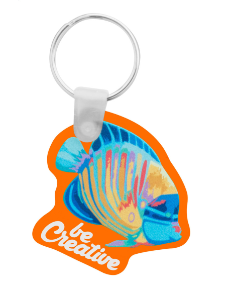 Přívěšek na klíče akrylátový CreaFob oranžová