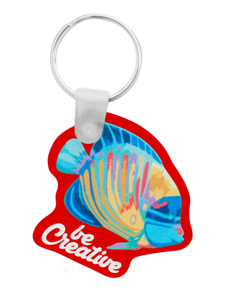 Přívěšek na klíče akrylátový CreaFob červená