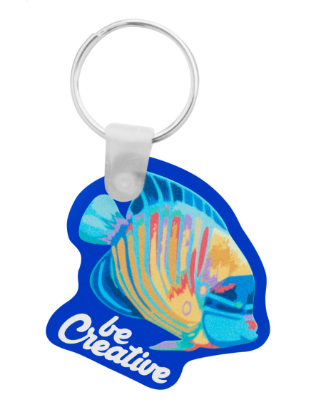 Přívěšek na klíče akrylátový CreaFob modrá