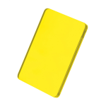 Přívěšek na klíče akrylátový průhledný CreaFob žlutá