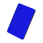 Přívěšek na klíče akrylátový průhledný CreaFob modrá