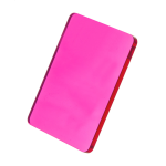 Přívěšek na klíče akrylátový průhledný CreaFob růžová