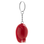 Přívěšek na klíče ve tvaru přilby s LED svítilnou Bobby Plus červená