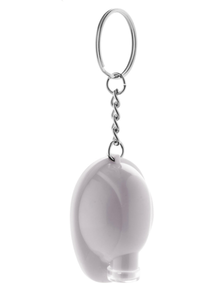 Přívěšek na klíče ve tvaru přilby s LED svítilnou