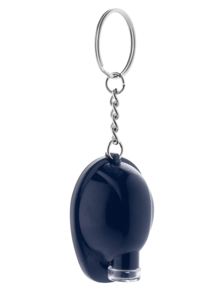 Přívěšek na klíče ve tvaru přilby s LED svítilnou Bobby Plus červená