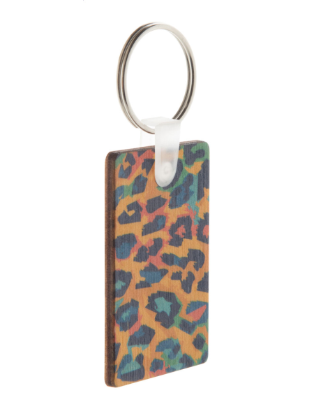 Přívěšek na klíče z břízy obdélník na zakázku Woody D přírodní