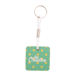 Přívěšek na klíče s barevným páskem na zakázku Woody Plus C bílá