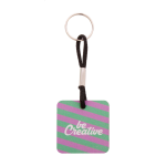 Přívěšek na klíče s barevným páskem na zakázku Woody Plus C černá