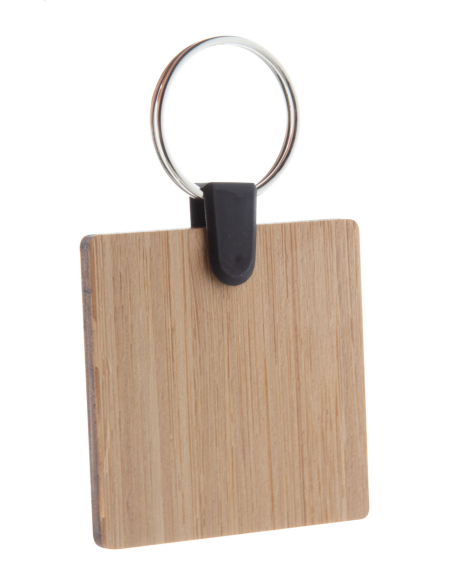 Přívěšek na klíče z bambusu čtverec Bambry