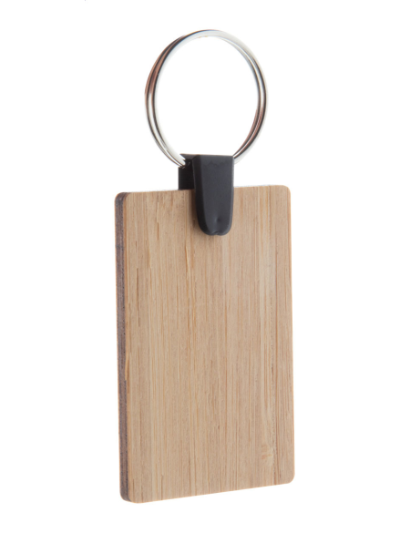 Přívěšek na klíče z bambusu obdélník Bambry