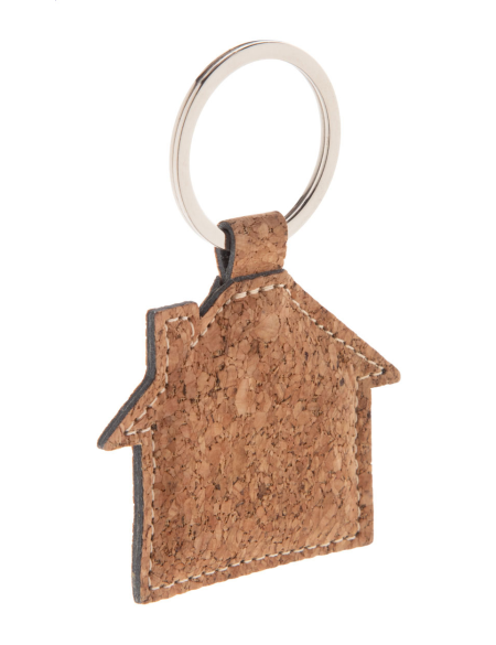 Přívěšek na klíče z korku domeček Corhu