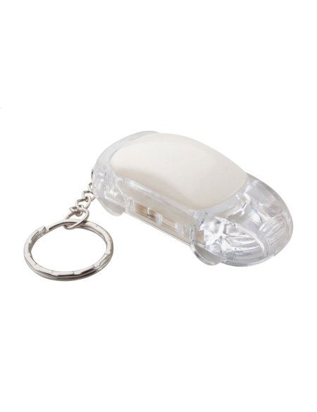 Přívěšek na klíče auto s led diodou Skyway bílá