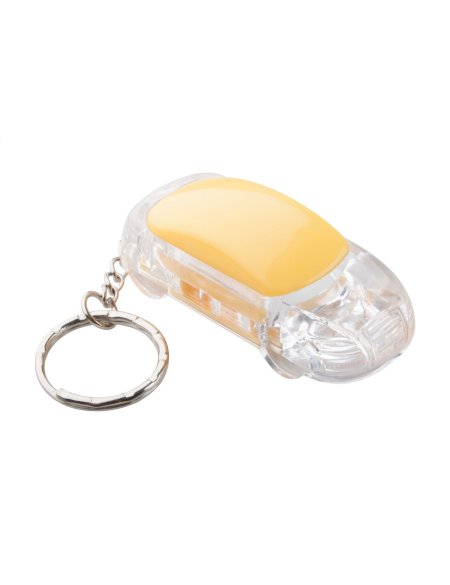 Přívěšek na klíče auto s led diodou Skyway žlutá