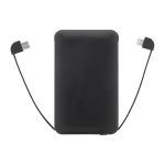 Powerbanka s integrovanými kabely Slimbank černá