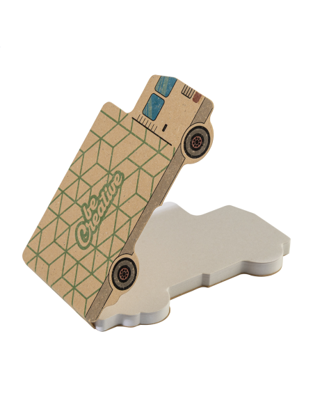 Samolepicí blok na poznámky na zakázku CreaStick Truck Eco bílá