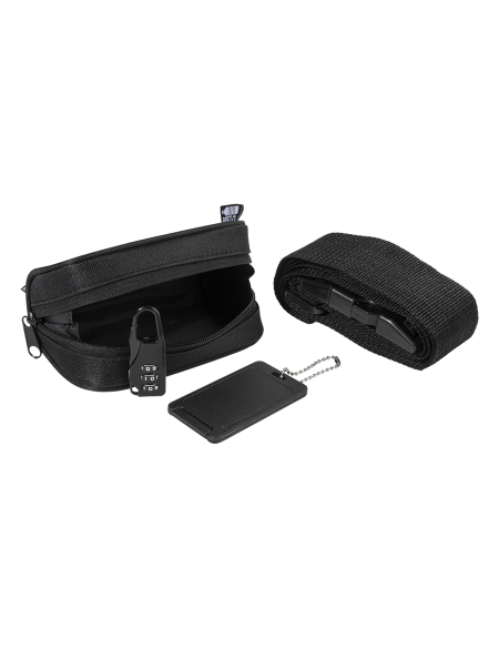 Cestovní sada v pouzdře SafeTrip RPET černá