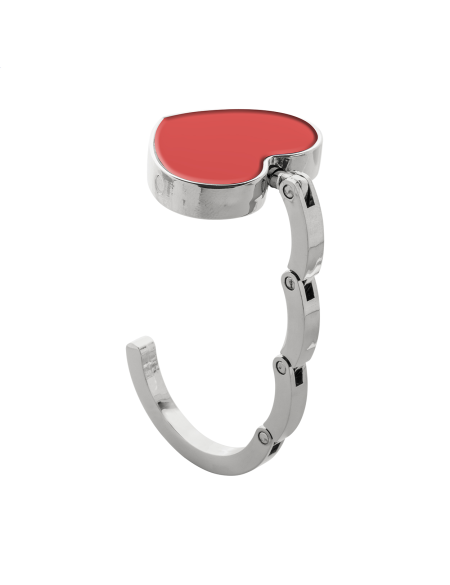 Věšák na tašky srdce Amor červená