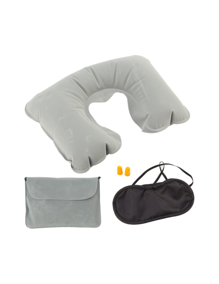 Cestovní set polštářek, maska a špunty do uší