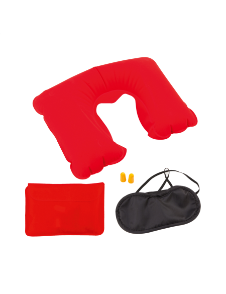 Cestovní set polštářek, maska a špunty do uší