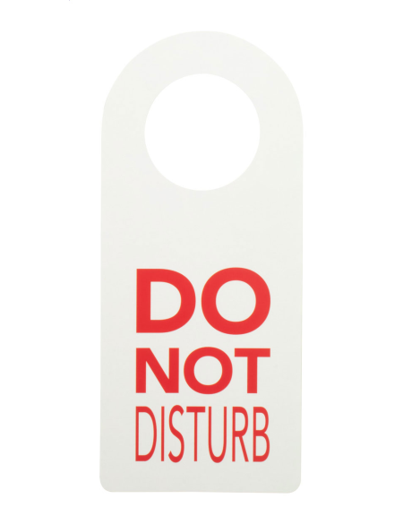 Visačka na dveře na zakázku Disturb Wood bílá