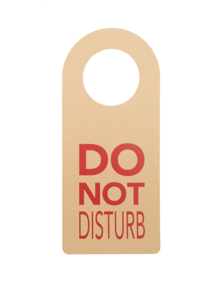 Visačka na dveře na zakázku Disturb Eco přírodní