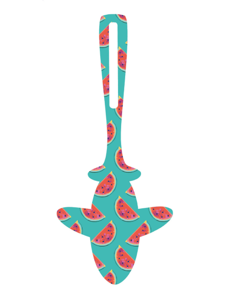 Visačka letadlo na zavazadla na zakázku Heathrow bílá