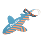 Visačka letadlo na zavazadla na zakázku Heathrow bílá