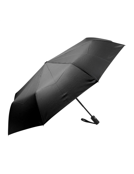 Deštník s pogumovanou rukojetí Floccus černá