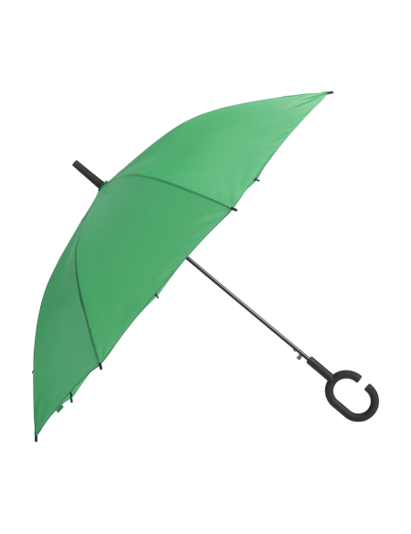 Deštník s kovovou rukojetí Silmukka zelená