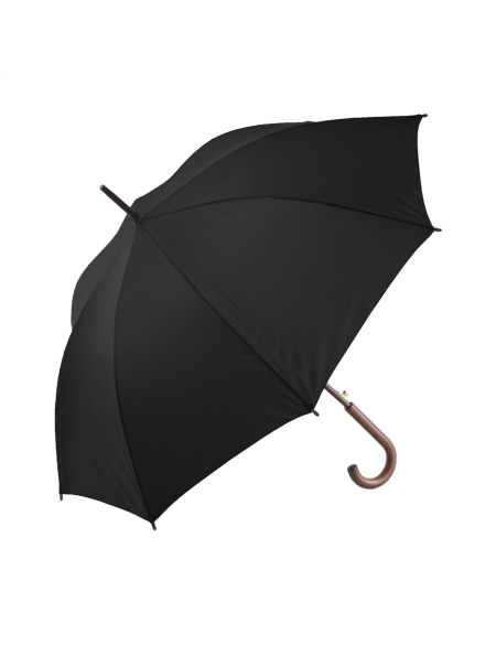 Deštník s dřevěnou tyčí a držadlem Henderson černá