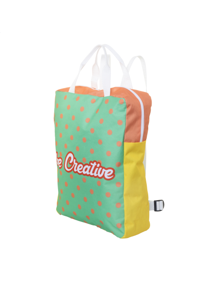 Batoh na notebook na zakázku SuboBag Slimback RPET bílá