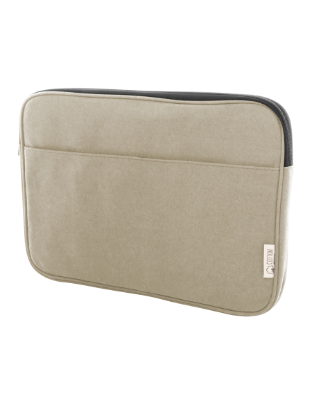 Taška na notebook z recykl. plátno Rebyss Comp béžová
