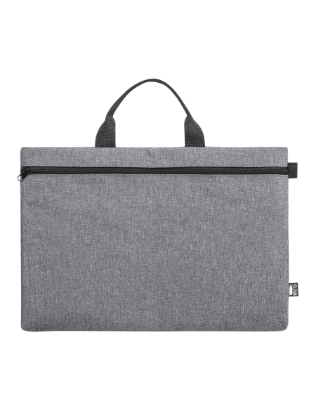 Taška na notebook z RPET Slidox šedá popelavě