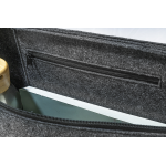 Taška na notebook z RPET Refelt Laptop šedá tmavá