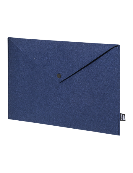 Taška na dokumenty z RPET Refelt Slim modrá tmavá