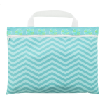 Taška na dokumenty na zip na zakázku Cazure bílá