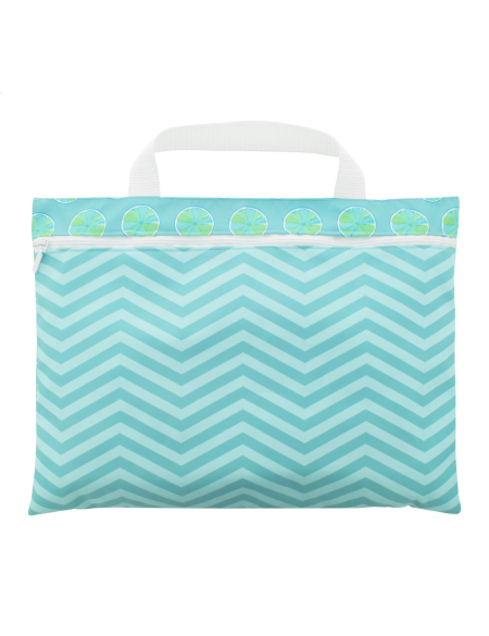 Taška na dokumenty na zip na zakázku Cazure bílá