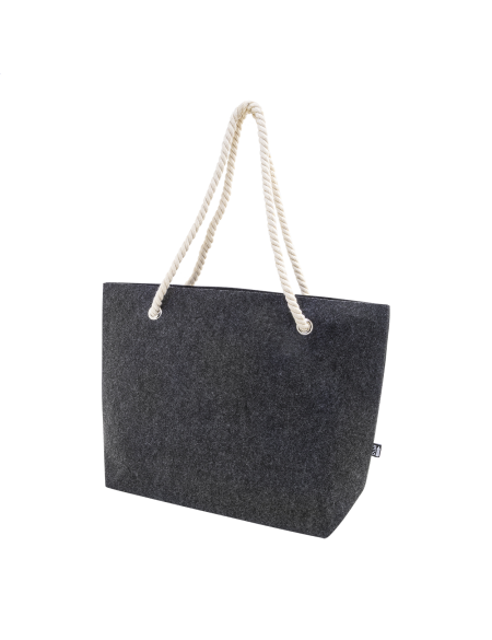 Plážová/nákupní taška z RPET šedá tmavá