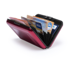 Obal na karty hliníkový s RFID Cardox červená