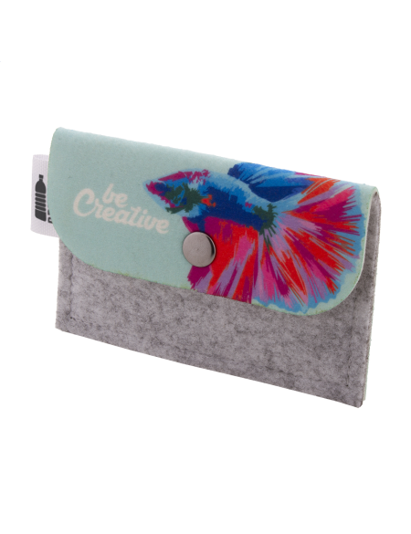 Peněženka plstěná na zakázku CreaFelt Money bílá