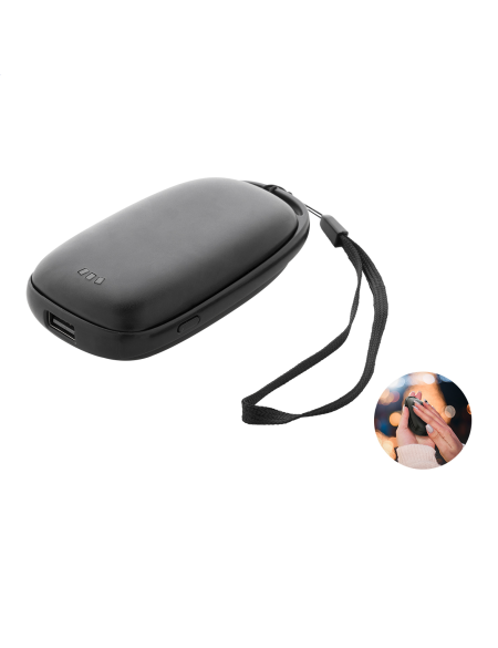 Powerbanka s ohřívačem rukou PowerPalm černá