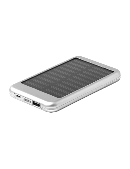 Powerbanka se solární nabíječkou SunFour černá