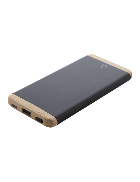 Powerbanka z bambusu Ralubo Five stříbrná