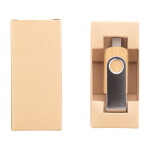 USB flash disk 4GB v pouzdře BooSpin přírodní