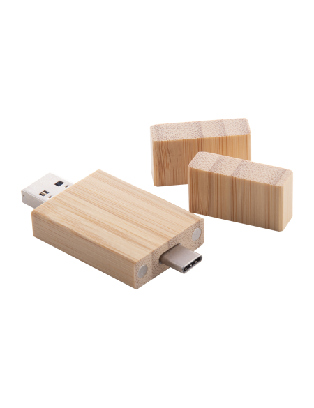 USB flash disk v bambusovém pouzdře OTG Botgus