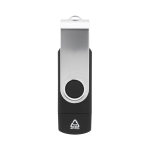 USB flash disk z recykl. ABS a kovu TwistDrive Plus černá 8GB